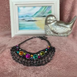 Holiday Necklace - Multi-colored Gemstones